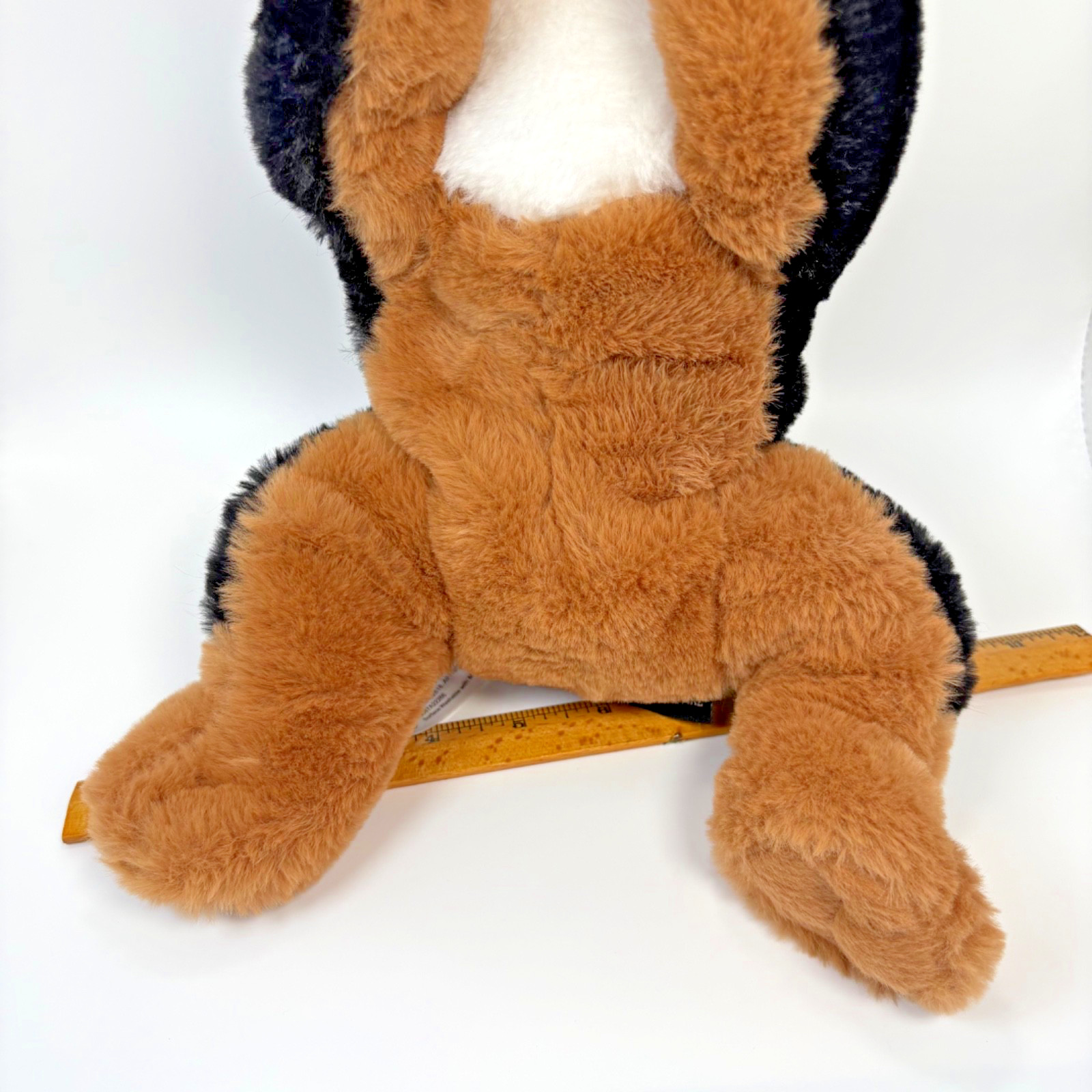 FAO Schwarz Realistic German Shepard Plush 13” Stuffed Animal Stuffy Soft Dog