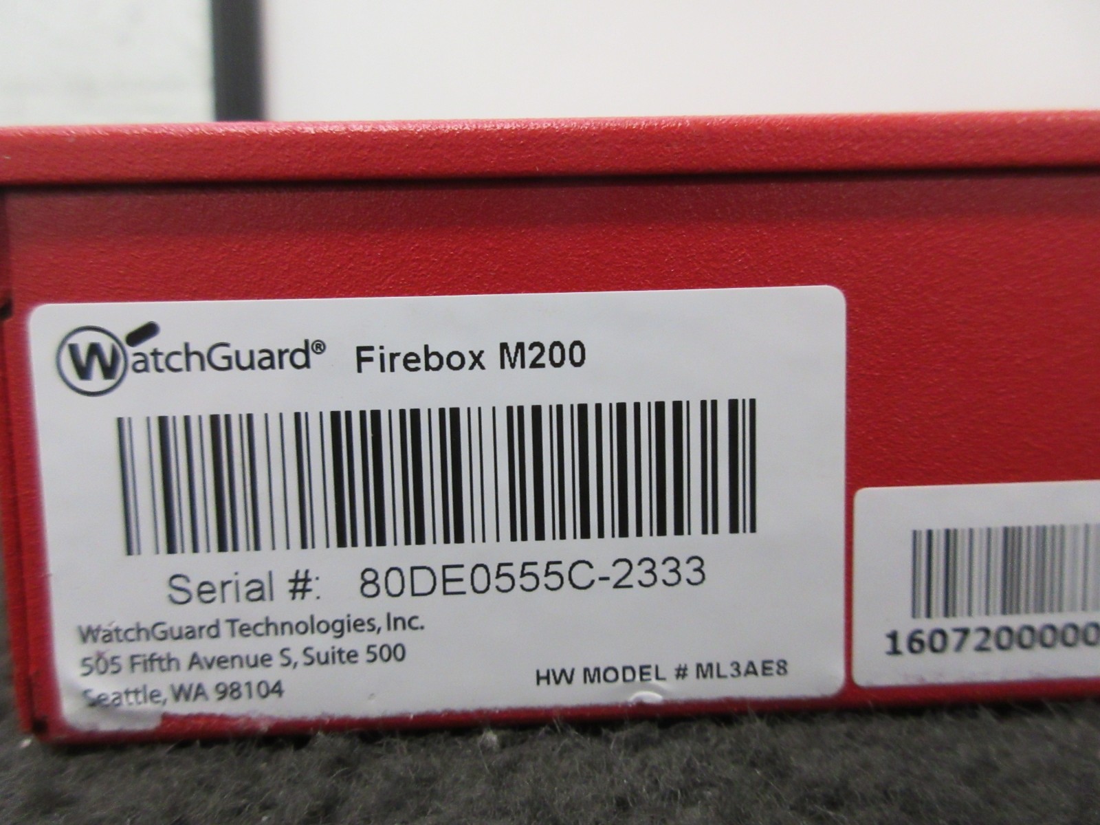WatchGuard Firebox M200 Firewall 8-Port Network Security Appliance
