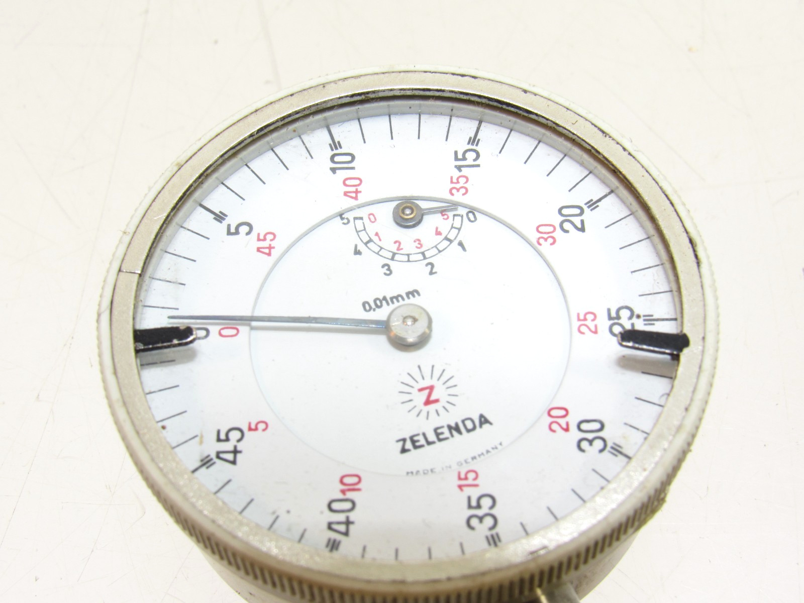 MT76 NICE VINTAGE ZELENDA GERMANY DIAL INDICATOR 0.01MM