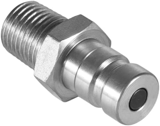 PD343 Steel Test Port Quick Nipple 1/8" 1/4"-18 NPTF Parker SC Hydraulic/Pneumat