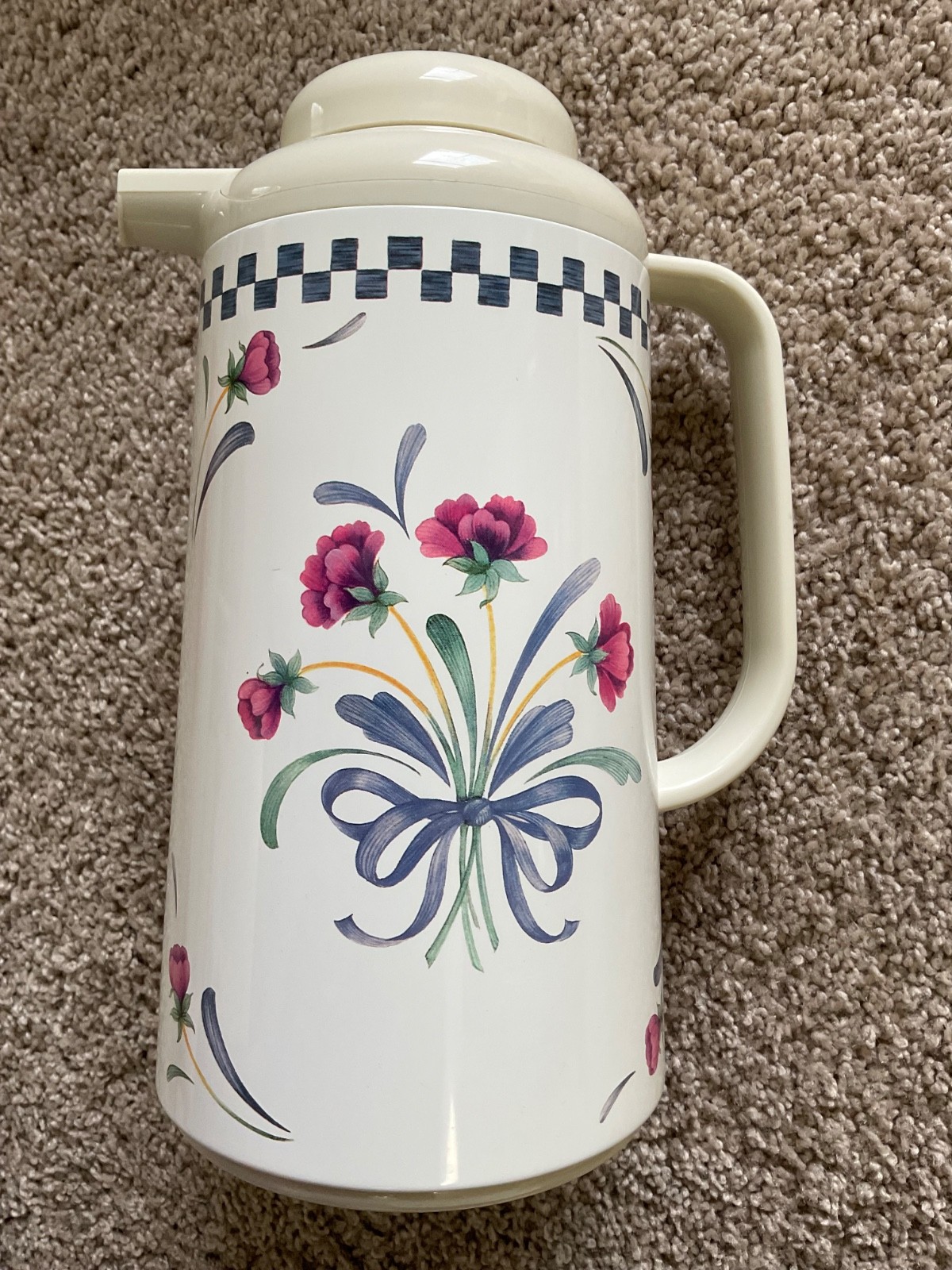 Lenox Poppies On Blue Insulated Carafe Free Shipping