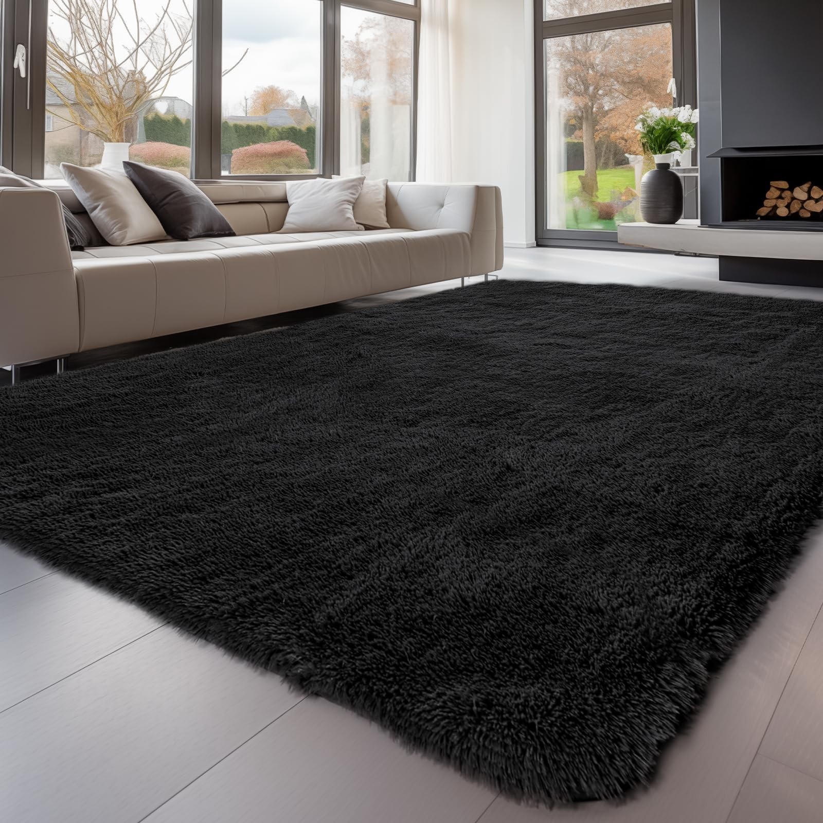 Sour Lemon 8x10 Area Rugs for Bedroom, Living Room Fluffy Rug, Large Area Rug...