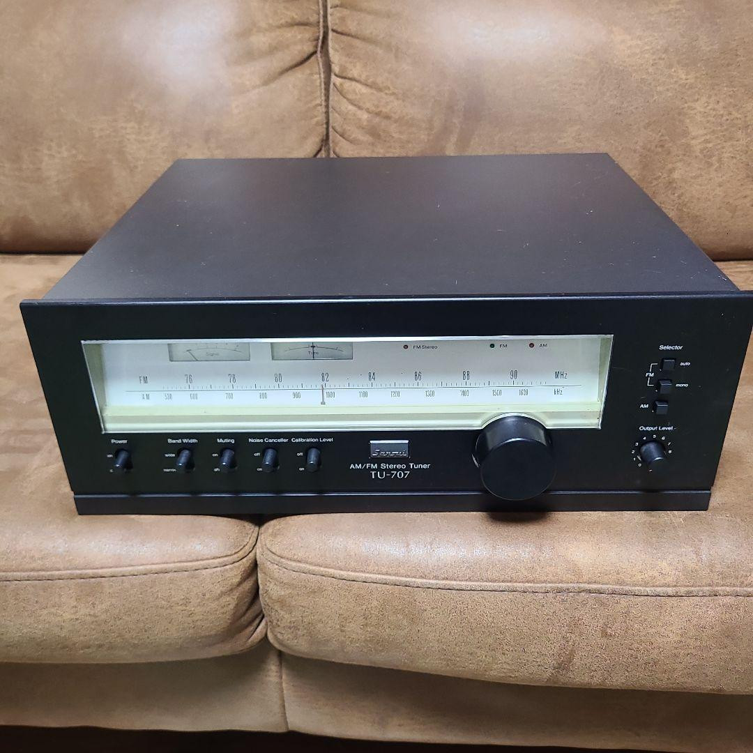 Sansui TU-707 AM/FM Stereo Tuner AM 530-1600kHz FM 76-90MHz Working Confirmed