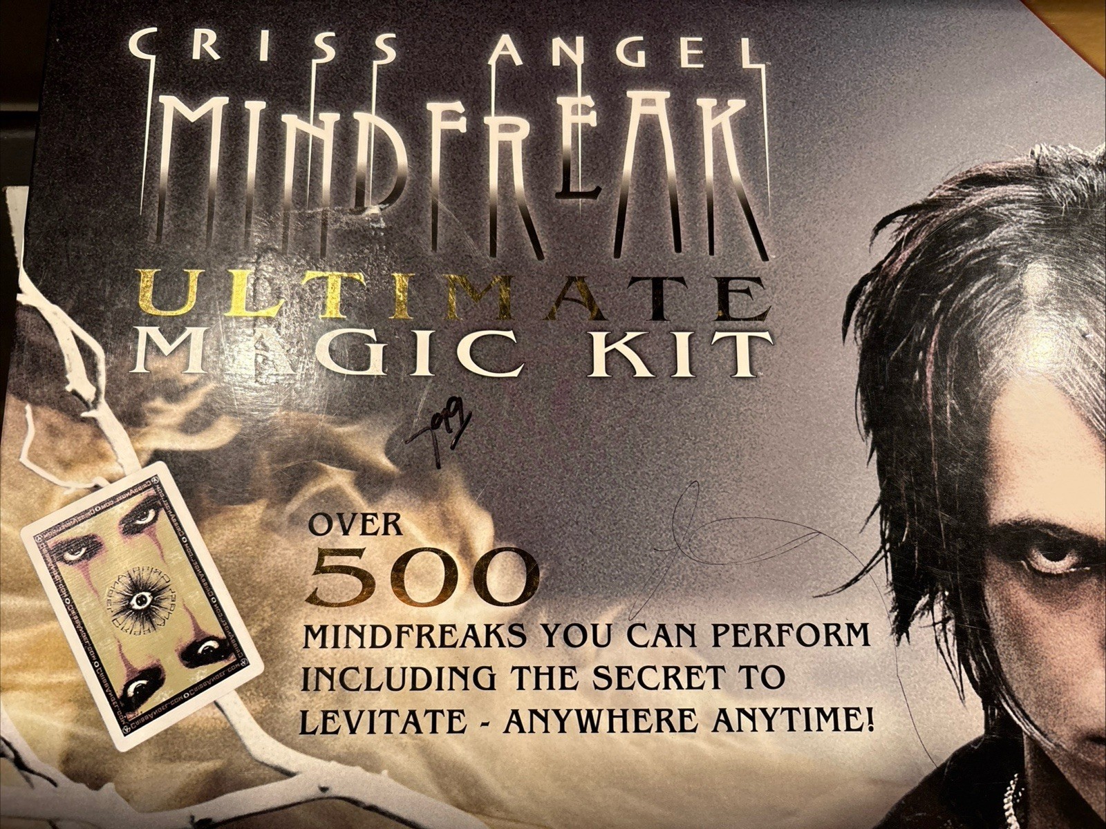 Magic Set Criss Angel Mind Freak Ultimate Magic Kit EMPTY BOX ONLY