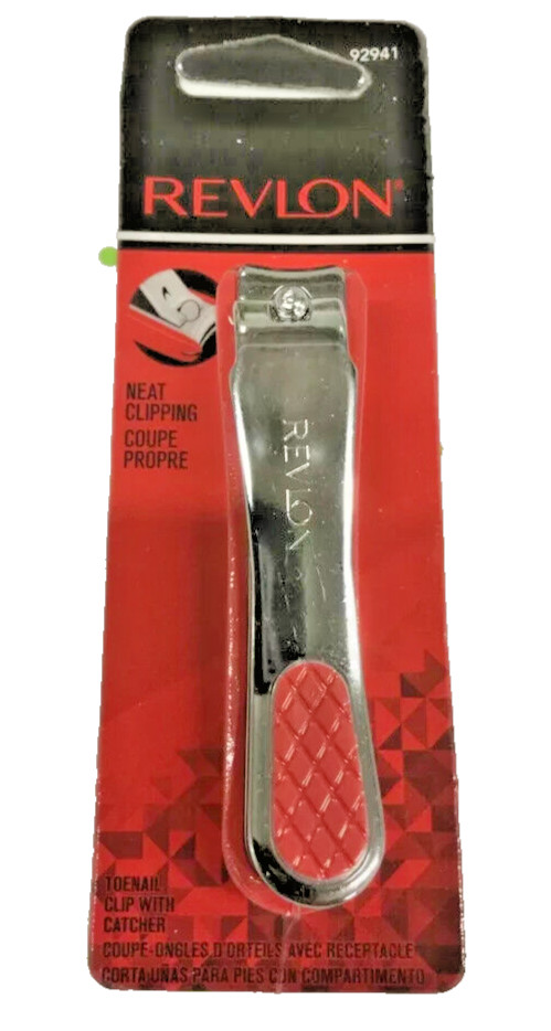 NEW Revlon What a Catch Toenail Clip with Catcher 92941