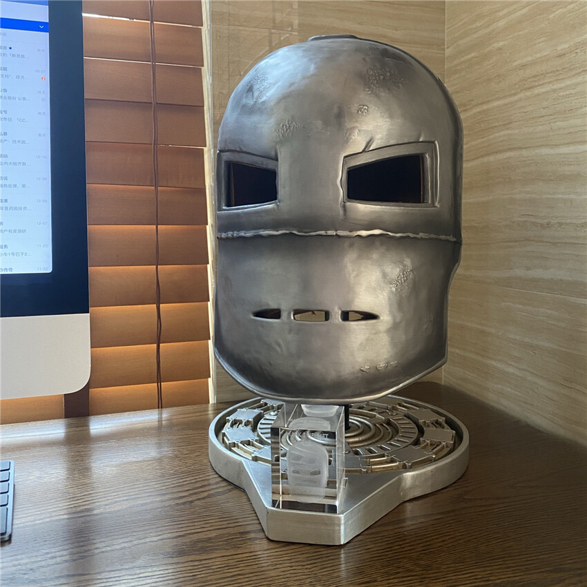 Iron Man MK1 Helmet Full Metal 1:1 High-end Replica Wearable Cosplay Props Mask