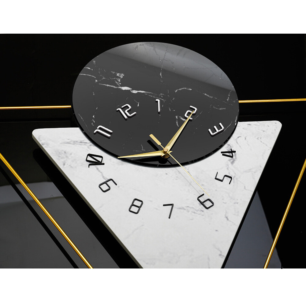 22.5" Modern Wall Clock Large Unique Hanging Art Crafts Living Room Decoration