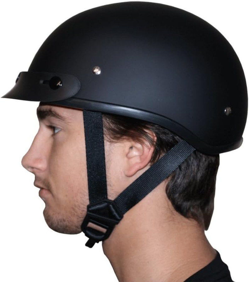 Motorcycle Helmet Half Skull Cap - Lightweight & Stylish DOT Approved Helmets fo