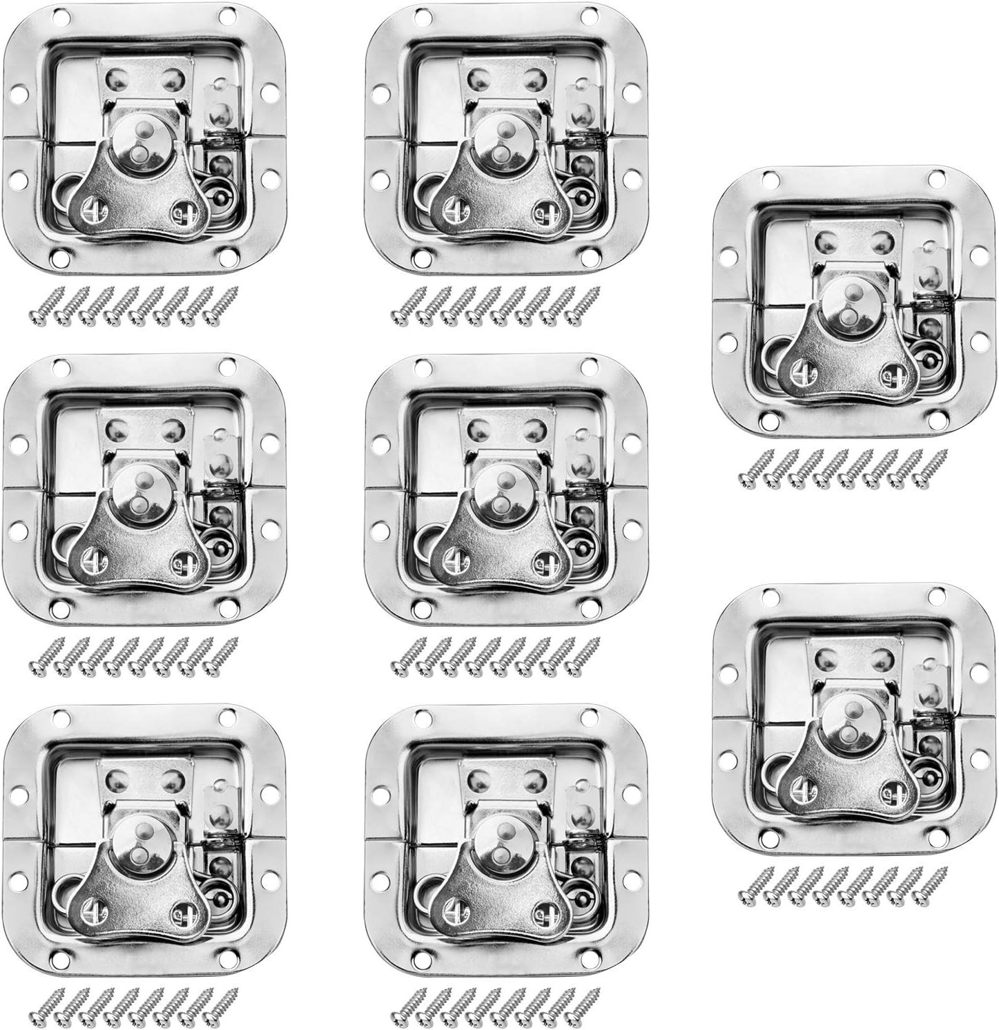 8 Pack Road Flight Case Spring Loaded Recessed Small Butterfly Twist Latch Tool