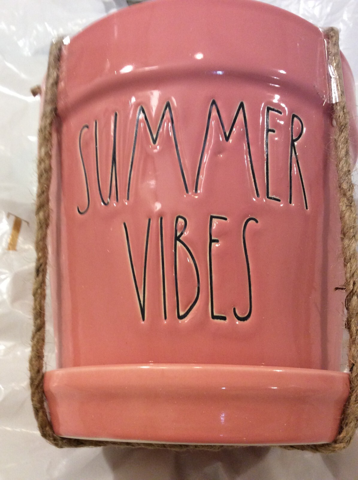 Rae Dunn Summer Vibes Planter Magenta NWT! Pink 7" Flower Pot