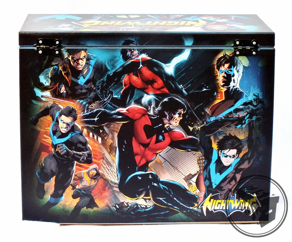 Nightwing - Large Comic Book Hard Storage Box Chest MDF