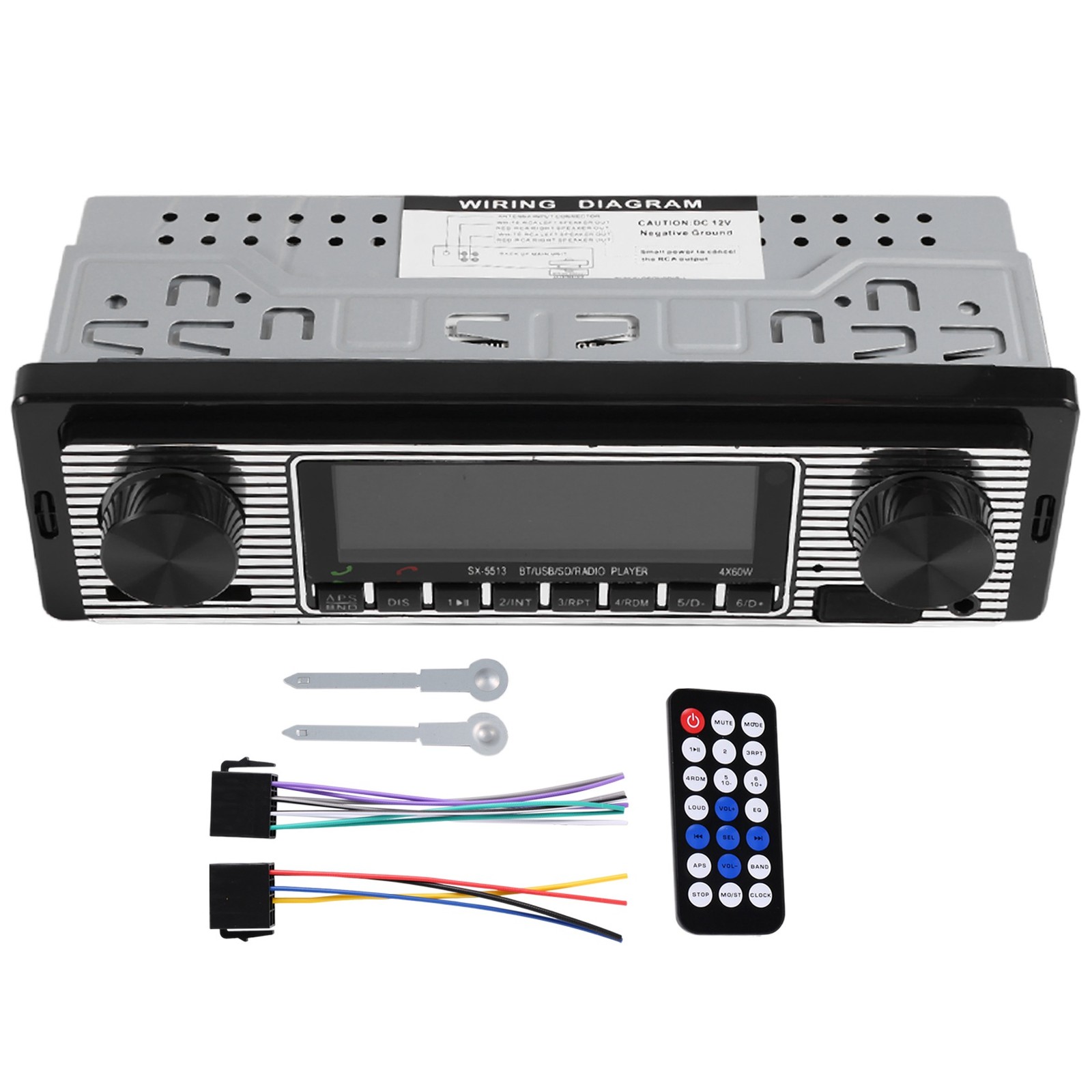 Bluetooth Vintage Car Radio MP3 Player Stereo USB AUX Classic Car Stereo1062