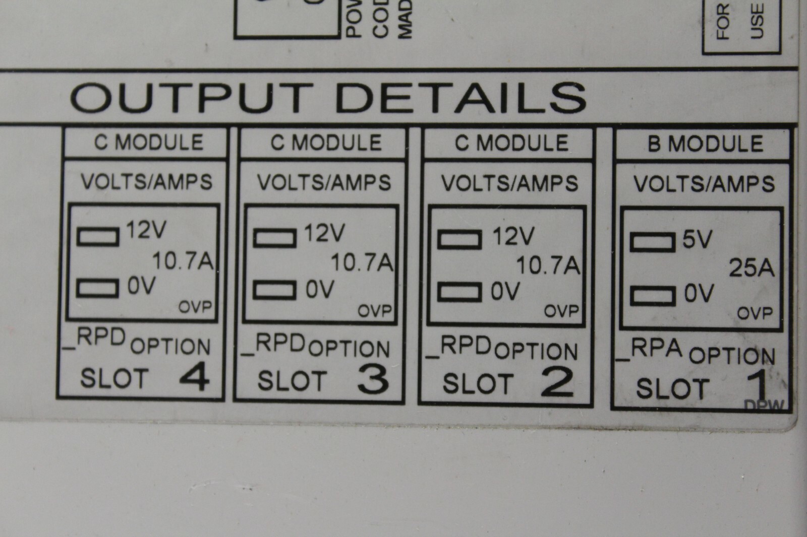 J60031 LAMBDA Alpha 600W Modular Power Supply