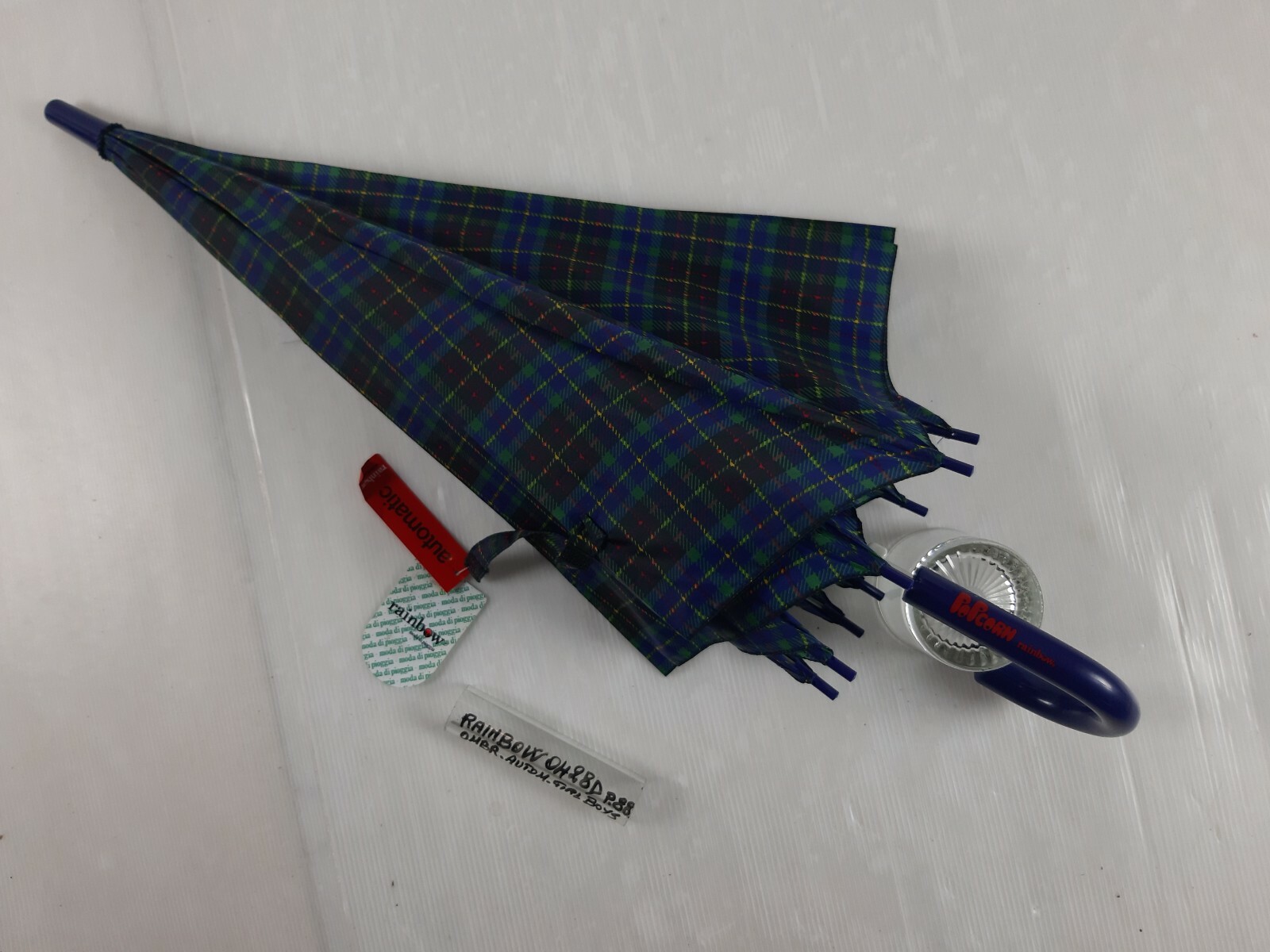 Long/Mini Umbrella - Automatic - Boys - 8 Slats - 0428D - Rainbow
