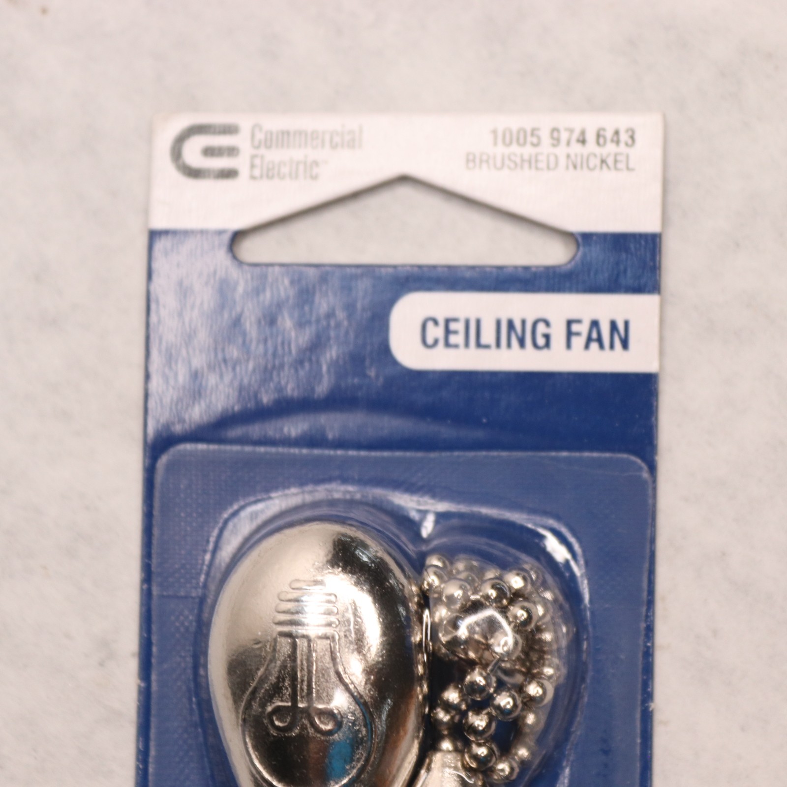 (2-Pk) Commercial Electric Light Bulb and Fan Pull Chains 6" 1005974643