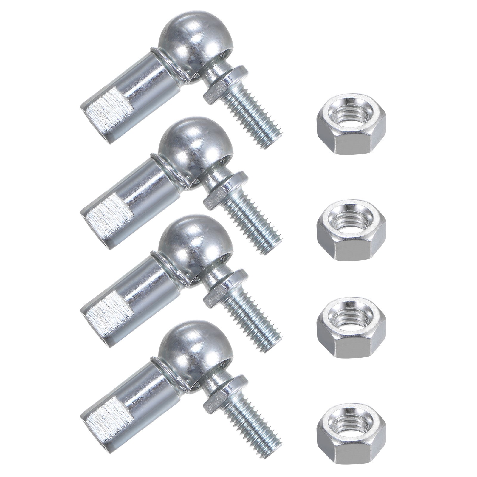 4pcs CS10 M6 Angle Ball Joint M6x1.0 Right Hand Thread A3-Steel