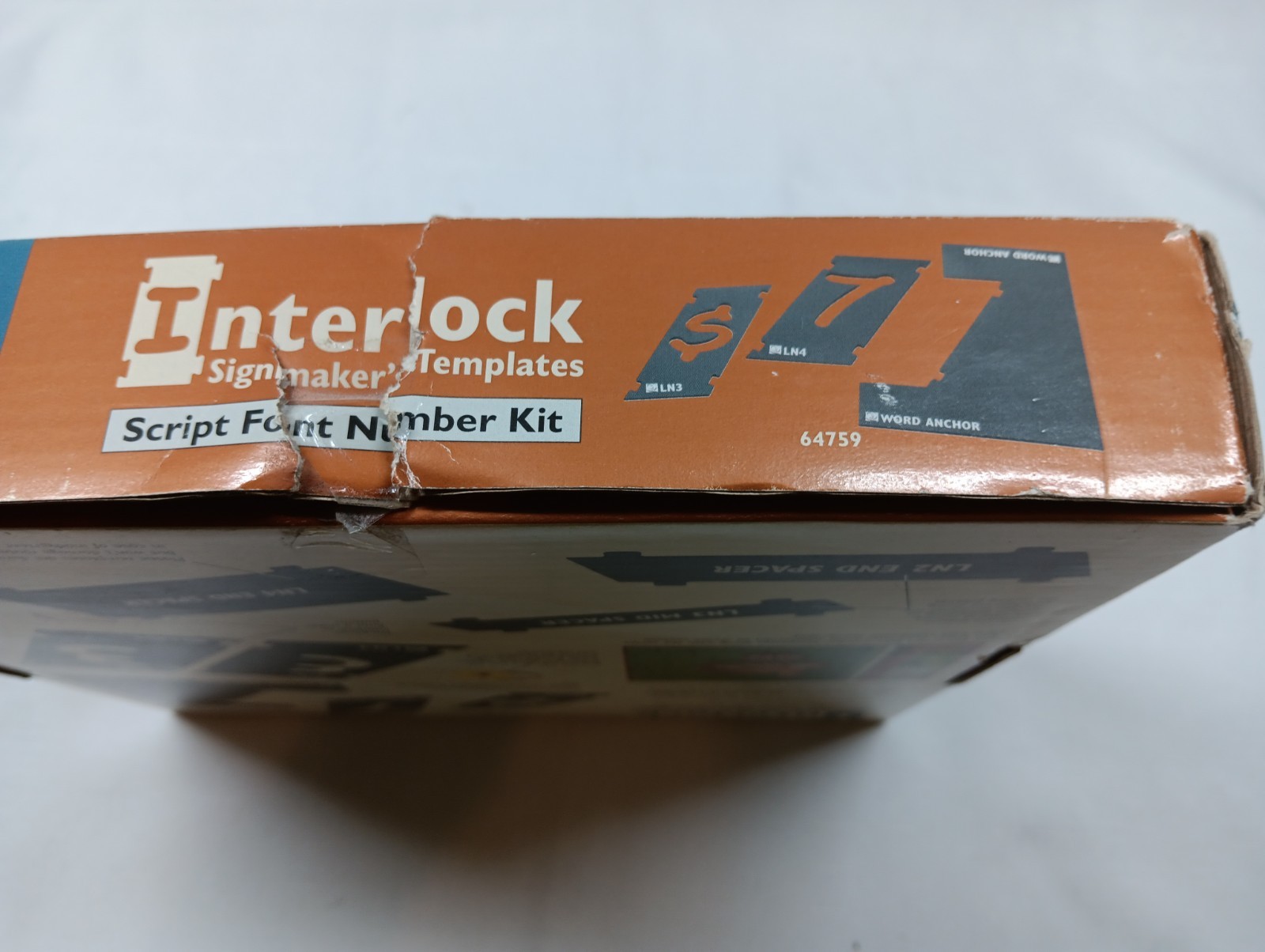 Rockler Interlock Signmaker’s Templates Script Font Number Kit