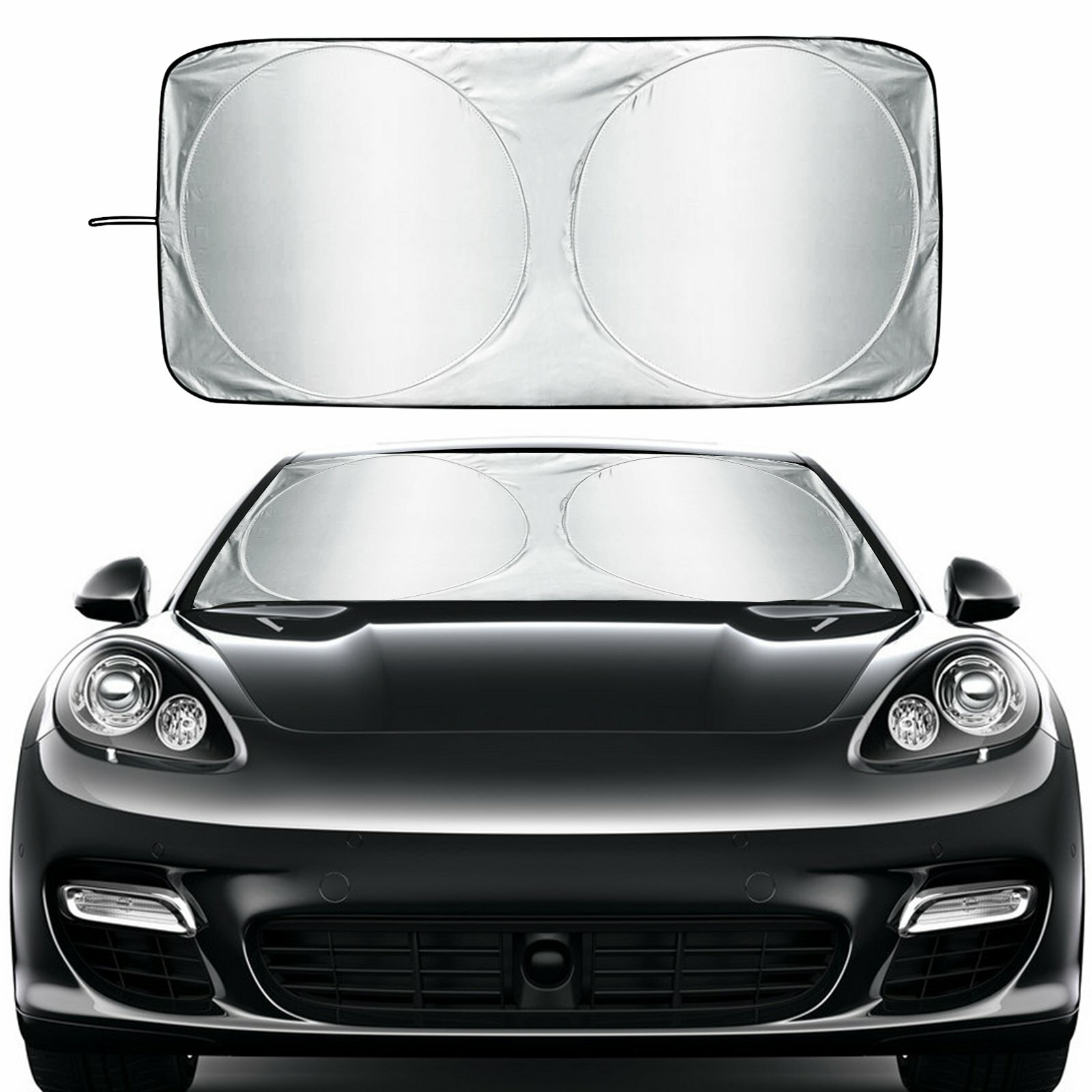 Sun Shade  Fit for Auto windshield Truck Van Visor Block 68“*35" inch Car Cover