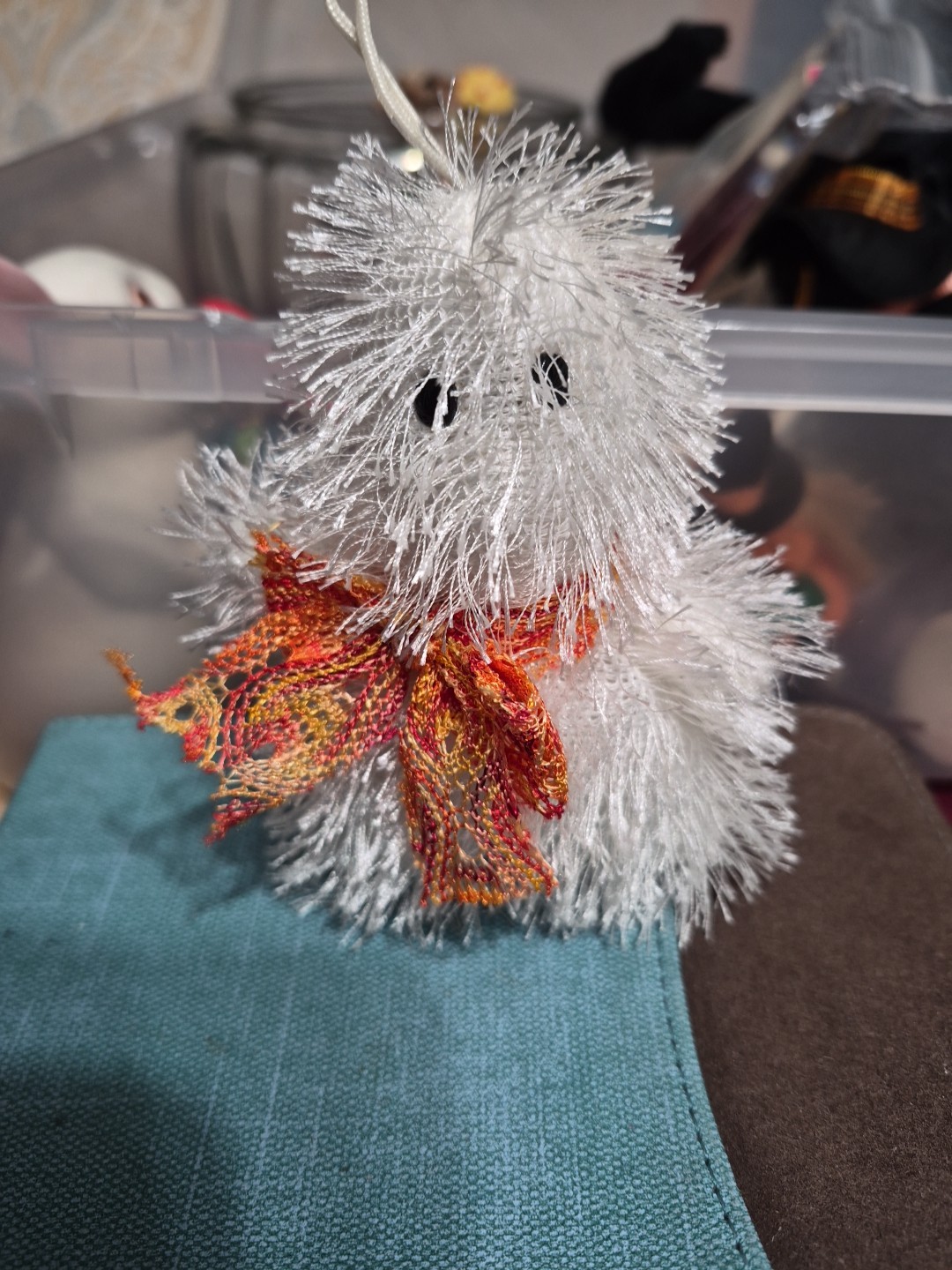 Ty Halloweenie Beanies Ghosters Ghost Bean Bag Plush 2005