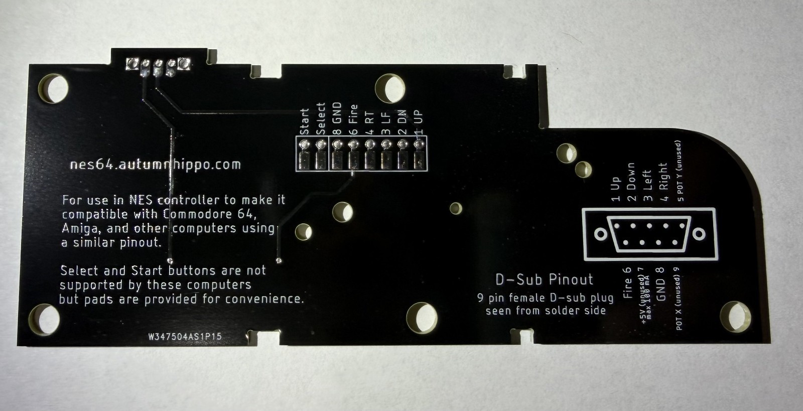 LOOK! NES64 NES Controller PCB For Commodore 64 Atari 2600 (PCB ONLY) NR!