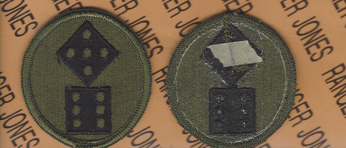 US Army 11th CORPS OD Green & Black BDU uniform patch m/e