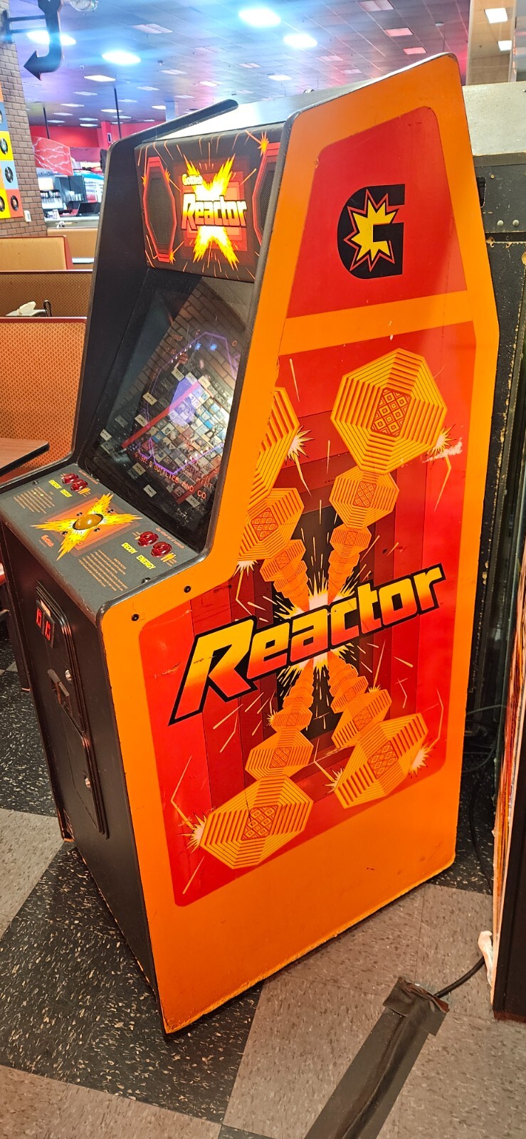 REACTOR Video Arcade Game - Gottlieb 1982 - 2552