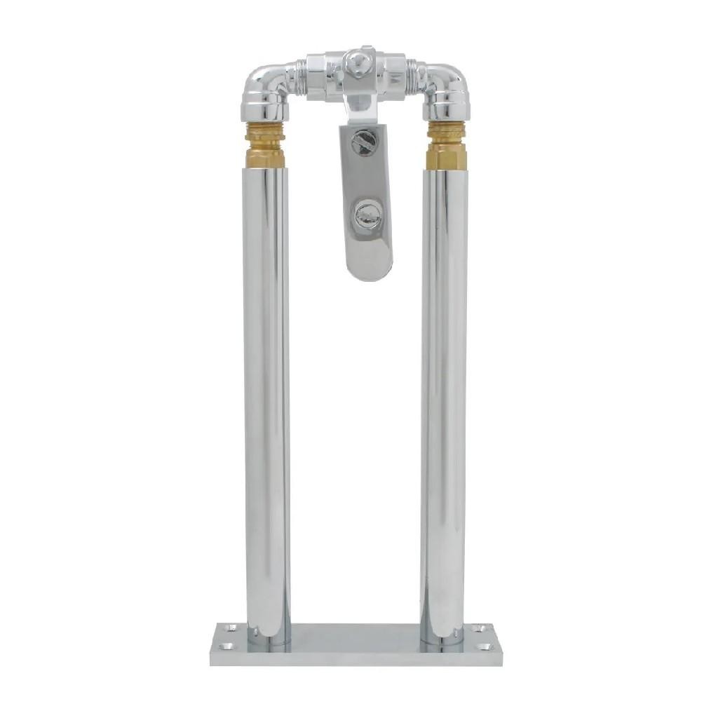 GRAND GENERAL GGA 69982 AIR VALVE LEVER & 11 INCH CHROME FLOOR STAND FOR TRAIN