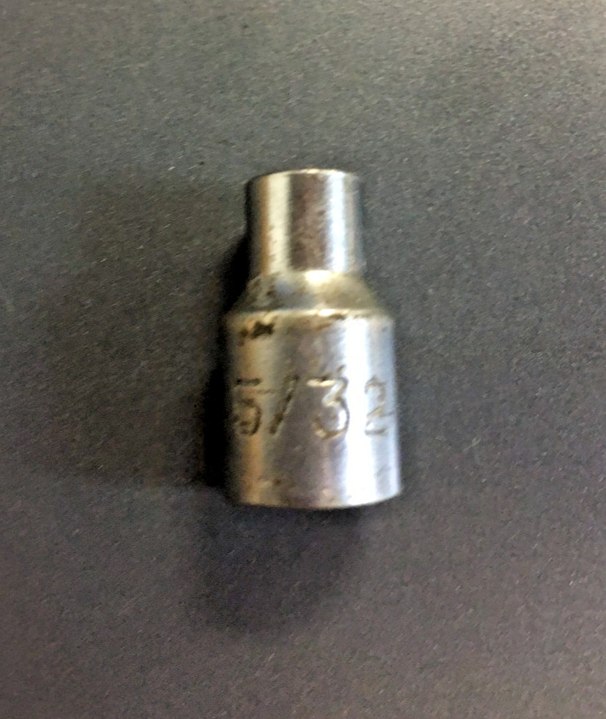5/32" SOCKET, 6 POINT, 1/4" DRIVE, CHROME FINISH
