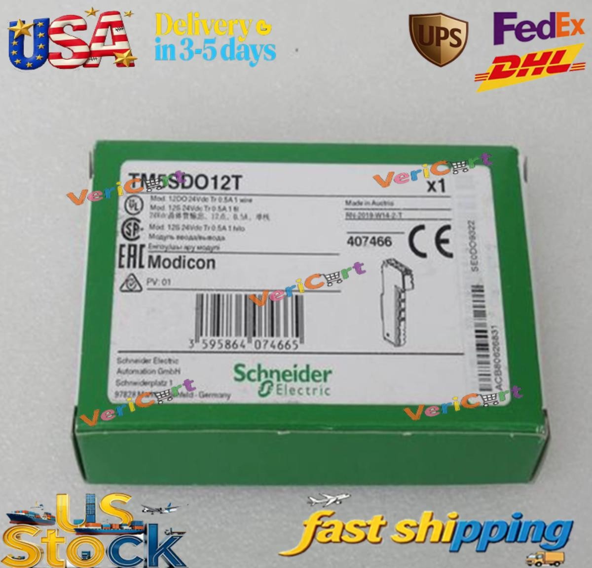 NEW SCHNEIDER TM5SDO12T Digital Output Module US Free TAX