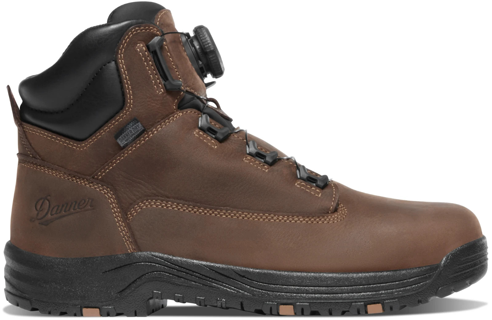 Danner Caliper BOA Men's Brown Aluminum Toe Working Boot - NO IMPORT FEE