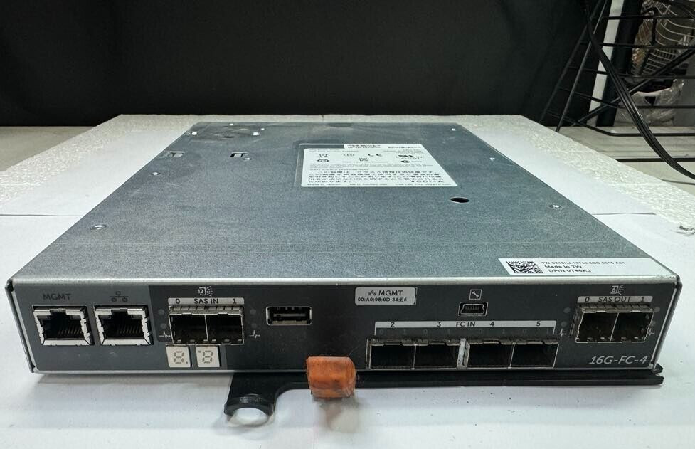 DELL T46KJ E02M 16G-FC-4 Quad Port 16GB Fiber Channel 12Gbps SAS Controller