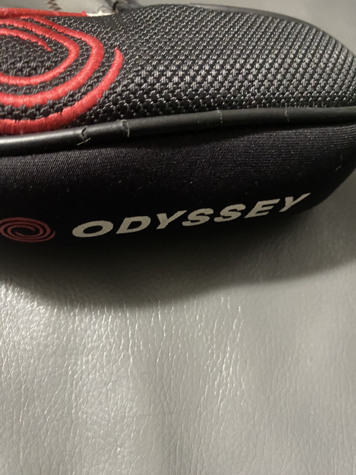 ODYSSEY Blade Headcover -Black Red Silver Slip On Golf Head Cover