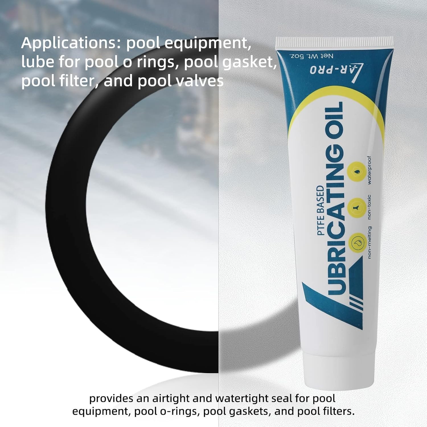 Swimming Pool O Ring Lubricant 2 Pack 5oz Long Lasting General Purpose