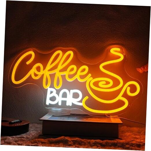 Coffee Bar Neon Sign Dimmable Coffee Corner Neon Light Sign for Coffee bar