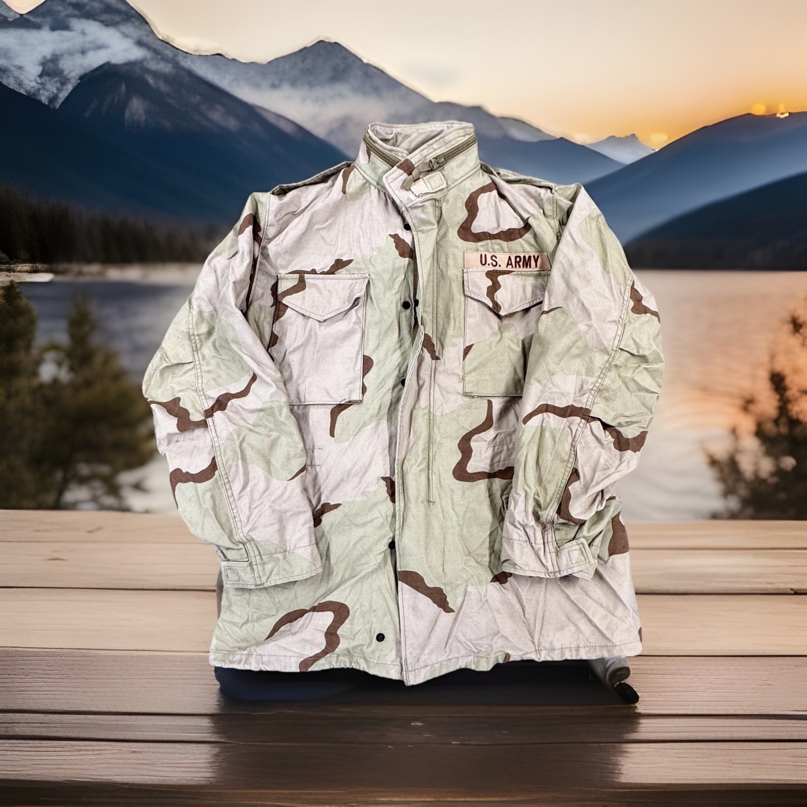 USGI ECWCS Parka Gen III Extreme Cold Weather Jacket Camo (Size Medium-Long)