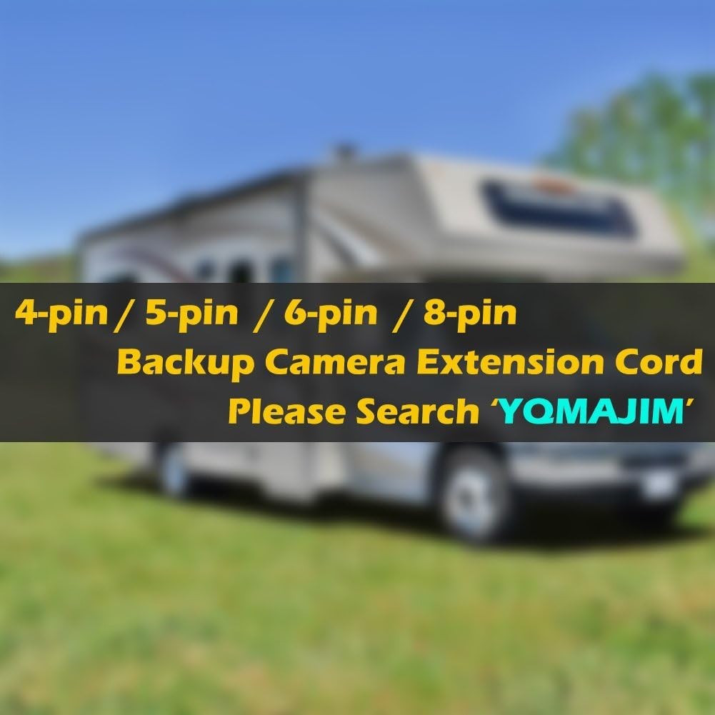 Versatile 4Pin Rearview Dashcam Extension Cable - 3Ft for Easy Installation