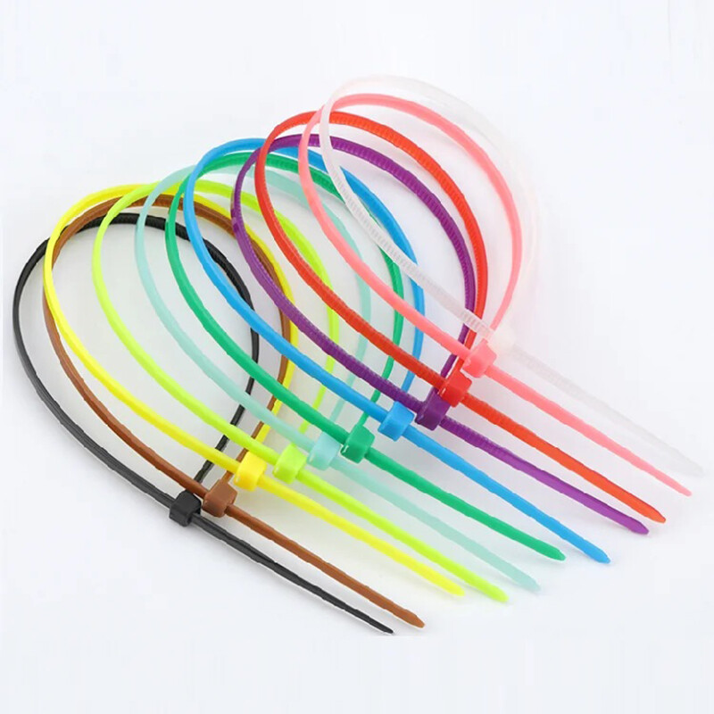 Nylon Cable Zip Ties Self-Locking Cable Wire Resitance Tie Wrap Supply 100Pcs