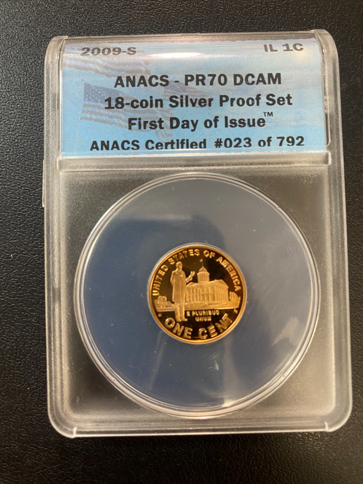 2009 S PROOF BICENTENNIAL CENT ANACS PR-70 DCAM - PROFESSIONAL YEARS - SLAB - 1C