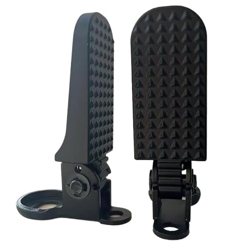 1 Pair Bike Rear Pedals, Mini Folding Bike Pegs, 8mm Aluminium Alloy Non Black