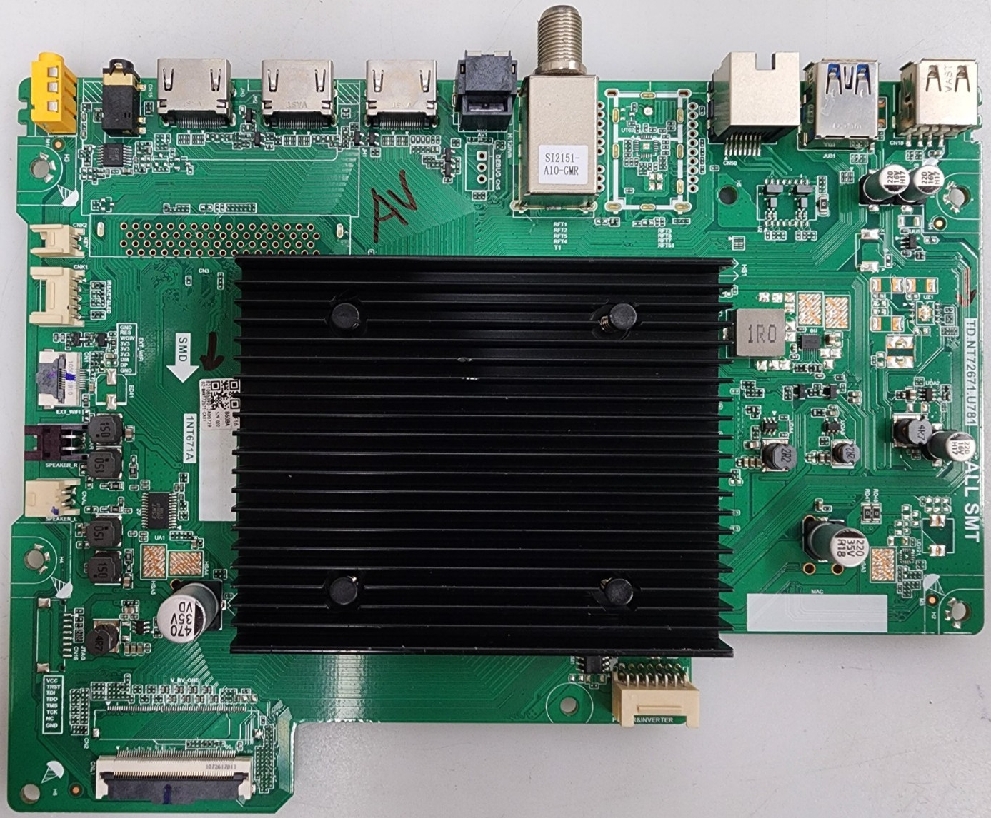 Pixel 70D2010 Main Board 02-NANT72671-CA01, TD.NT72671.U781