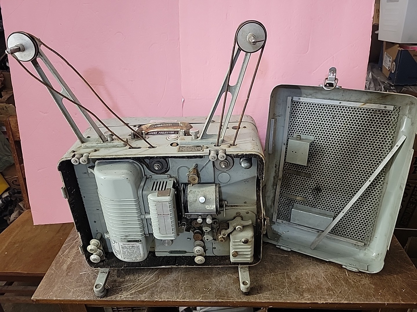 Local Pick Up Only . Vintage Bell & Howell Film Projector