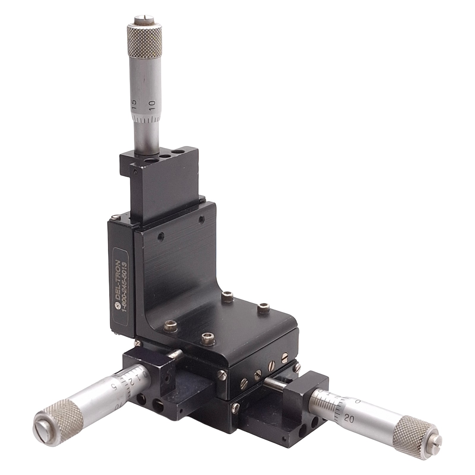 Deltron 101-XYZ Ball Slide Positioning Stage, 3-Axis, 0.5in Travel, 1.25x1.25in
