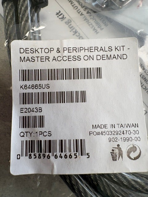Kensington Desktop and Peripherals Locking Kit