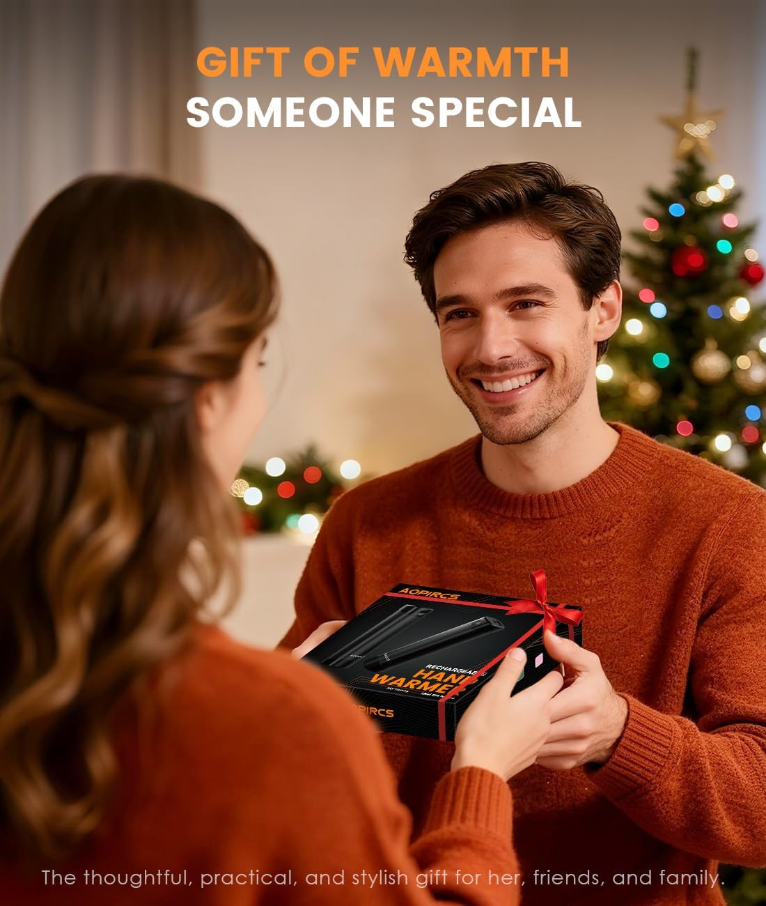 Rechargeable Hand Warmers - 2 Pack Electric Pocket Warmer, 360° Heating, 2X 5000