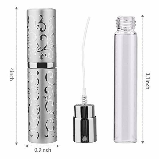 10ml Mini Portable Refillable Perfume Atomizer Travel Empty Spray Bottle Funnel