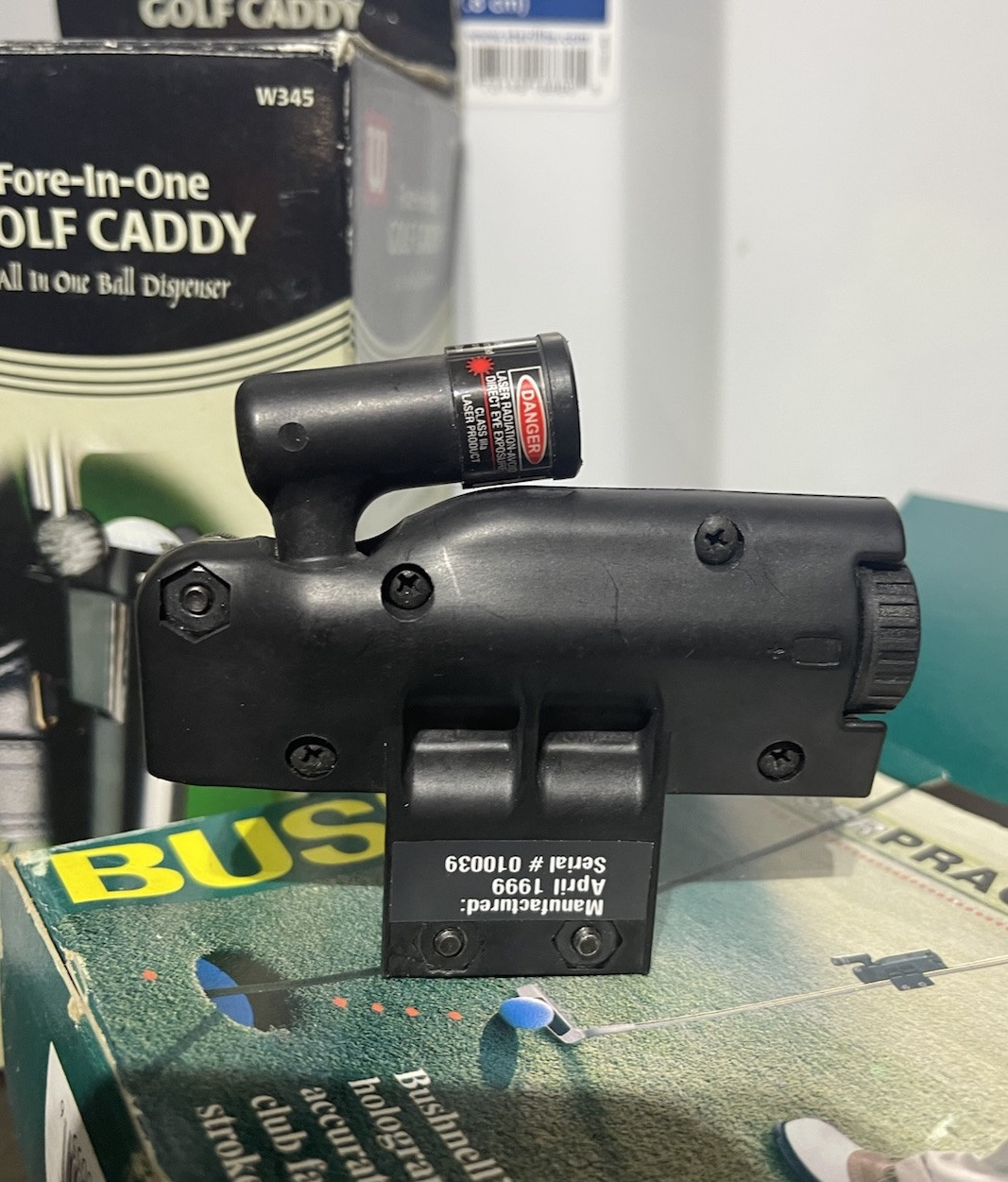 Bushnell Practice Pro - Laser Projects Club Face & Stroke Path Golf Free Caddy