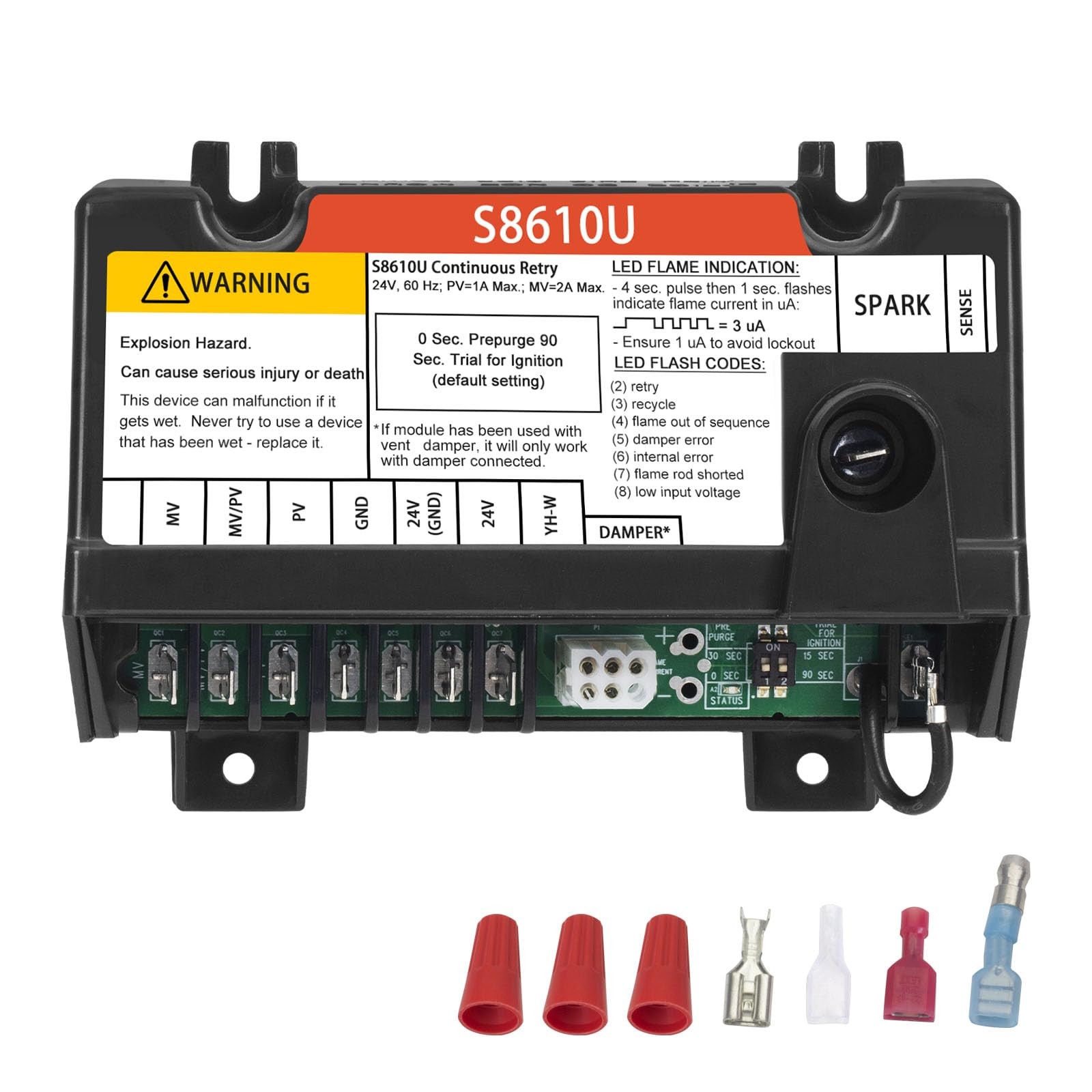 Universal Furnace Ignition Control Module Replacement S8610U3009 S8610U1003