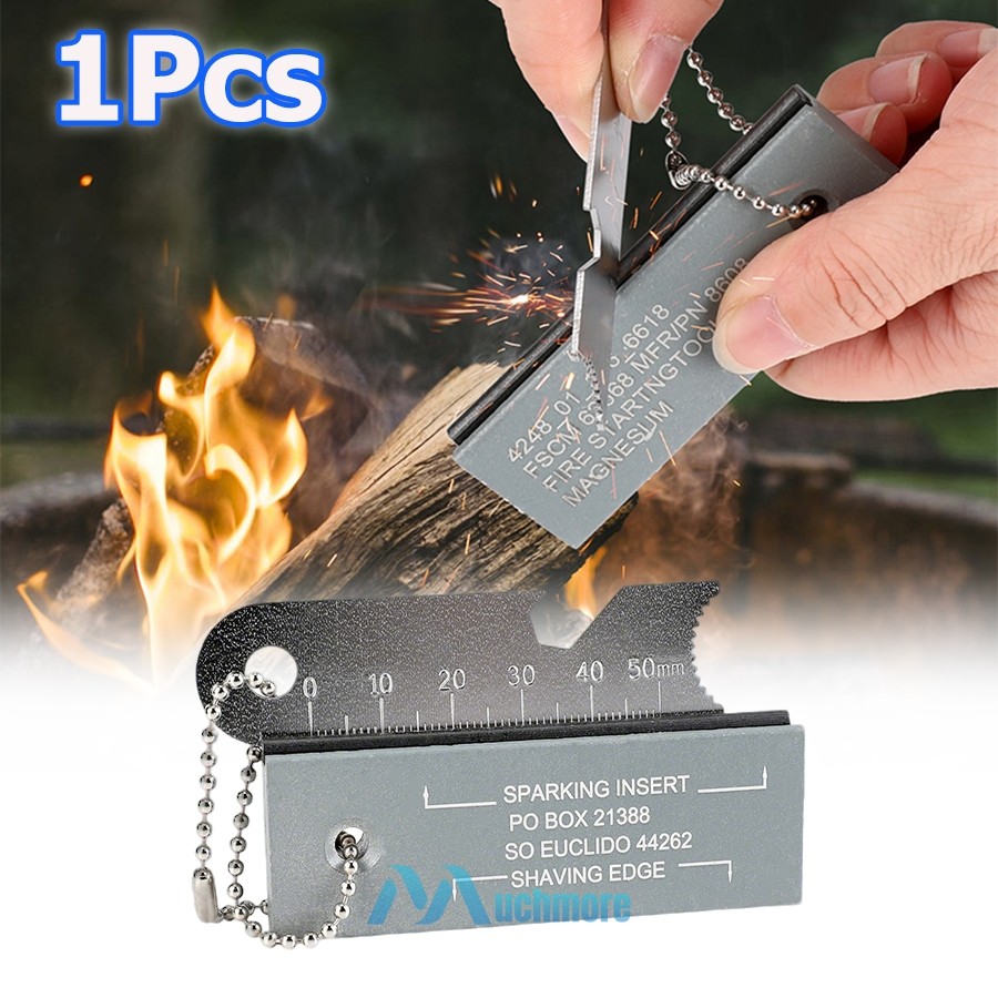Magnesium Block Flint Fire Starter Emergency Survival Camping Ferro Rod Striker