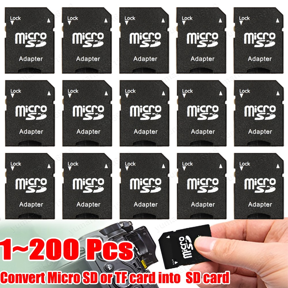 Lot of Micro SD Adapter TransFlash TF To SD SDHC Memory Card Adapter Converter