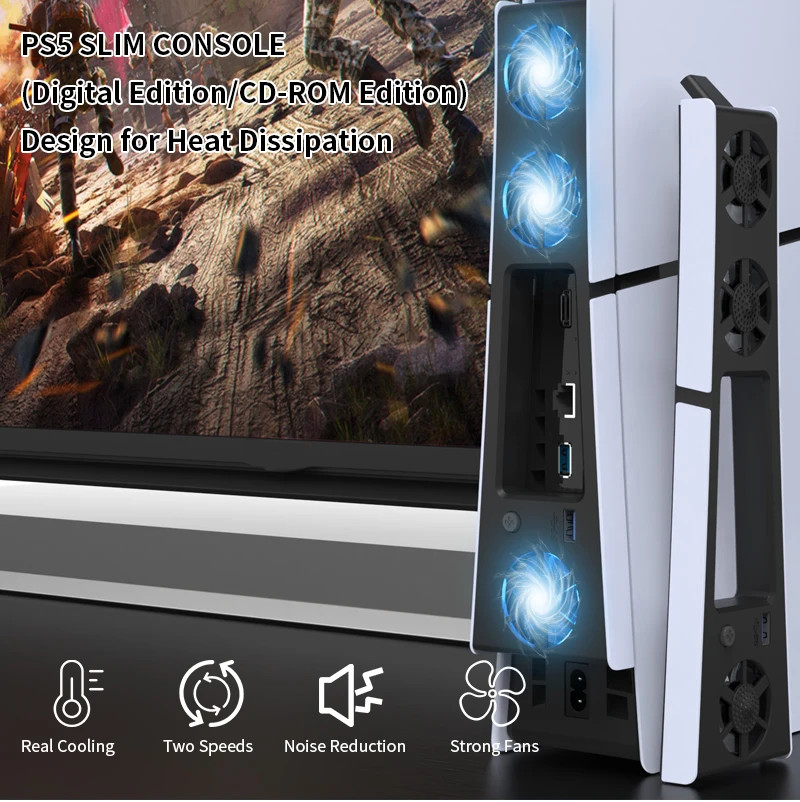 Cooling System for PS5 Slim - Efficient Cooling Fan